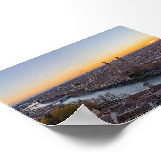 ヴェローナの夕日 ポスター (角)