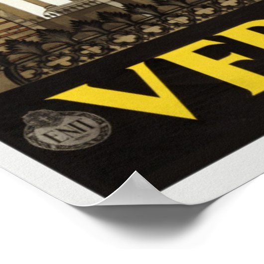 ヴェローナイタリアのヴィンテージ旅行ポスター ポスター (角)