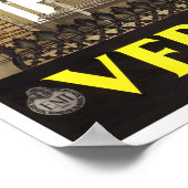 ヴェローナイタリアのヴィンテージ旅行 ポスター (角)