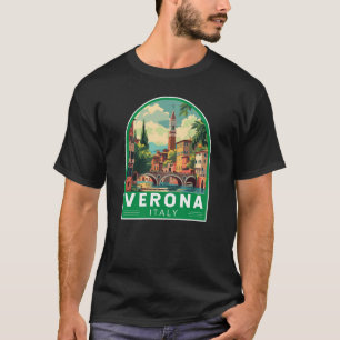 ヴェローナイタリアトラベルアートヴィンテージ Tシャツ