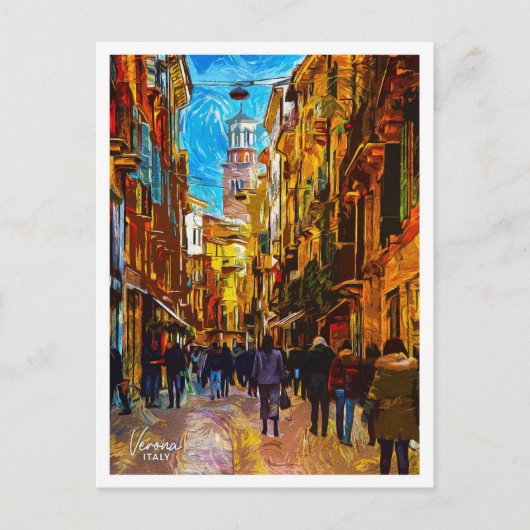 ヴェローナイタリアビューティフル油シティ ポストカード (正面)