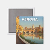 ヴェローナイタリアブリッジトラベル マグネット (正面/裏面)