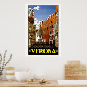 ヴェローナイタリアヴィンテージトラベル ポスター (キッチン)