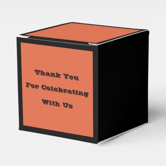 ヴェローナサンセットオレンジソリッドカラー フェイバーボックス (正面サイド)