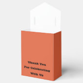 ヴェローナサンセットオレンジソリッドカラー フェイバーボックス (オープン)