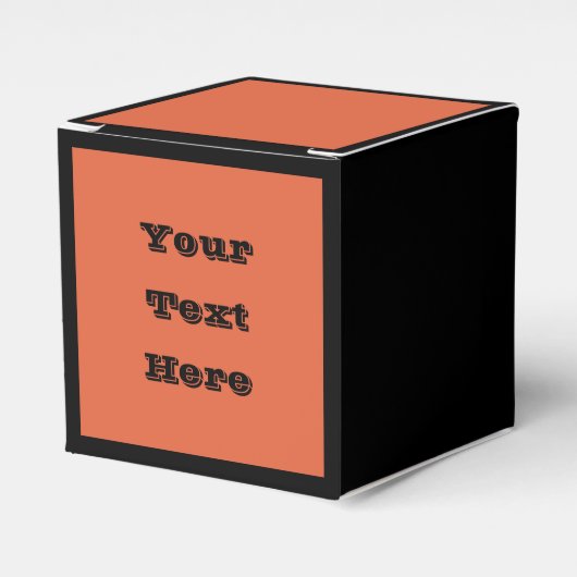 ヴェローナサンセットオレンジソリッドカラー フェイバーボックス (正面サイド)