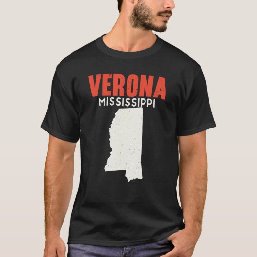 ヴェローナミシシッピーUSA州アメリカ旅行ミス Tシャツ (正面)