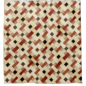 ヴェローナヴィベケブラウンブラック シャワーカーテン (正面)