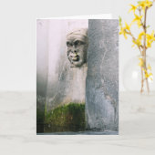 ヴェローナ噴水 – 内空白の口グリーティングカード カード (黄色い花)