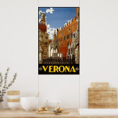 ヴェローナ,イタリアのヴィンテージ旅行ポスター ポスター (キッチン)