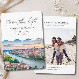 ヴェローナ イタリア 結婚式 Save the Date 招待状