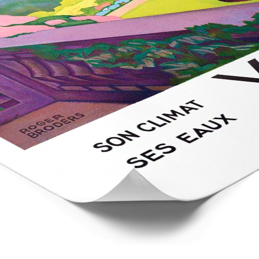 ヴェンスフランスヴィンテージ旅行 ポスター (角)