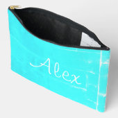 ヴェンドレディマデロ魅力的アクア アクセサリーポーチ (見開き)