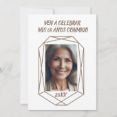 ヴェンAセレブラミス68アニョスフィエスタデクンプレーニョス 招待状 (正面)