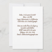 ヴェンAセレブラミス68アニョスフィエスタデクンプレーニョス 招待状 (裏面)