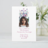 ヴェンAセレブラミプリメラコムニオンコンフォートフローレス サンキューカード (スタンド正面)