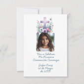 ヴェンAセレブラミプリメラコムニオンコンフォートフローレス サンキューカード (正面)