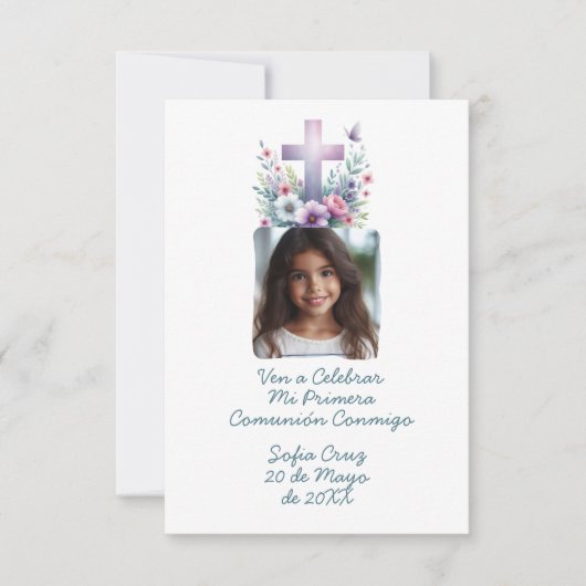 ヴェンAセレブラミプリメラコムニオンコンフォートフローレス サンキューカード (正面)