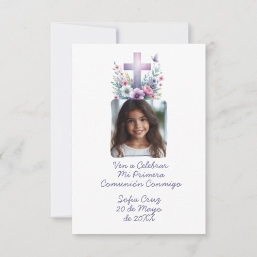 ヴェンAセレブラミプリメラコムニオンコンフォートフローレス サンキューカード (正面)