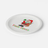 ヴェーゼルヴァノチェコクリスマスサンタプレート ペーパープレート (アングル)