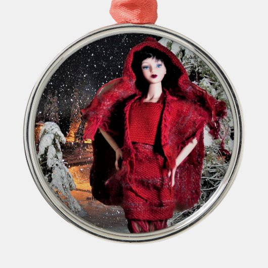 ヴェーダの手織りファッションクリスマスオーナメント メタルオーナメント (正面)