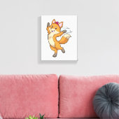 ヴェールとハートの花嫁フクロウ キャンバスプリント (インサイチュ (リビング))