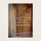 ヴェールとバーンウッドカントリーウェディングチャリティーのお願い (正面)