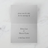 ヴェールと花束カスタマイズ- 案内状 (内部)