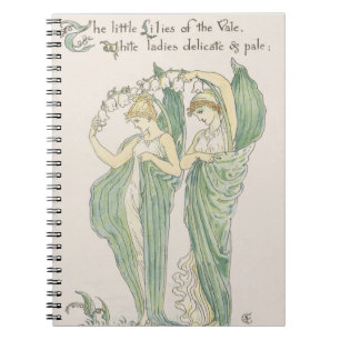 ヴェールのユリ，フローラの饗宴から， 1901 (colo ノートブック