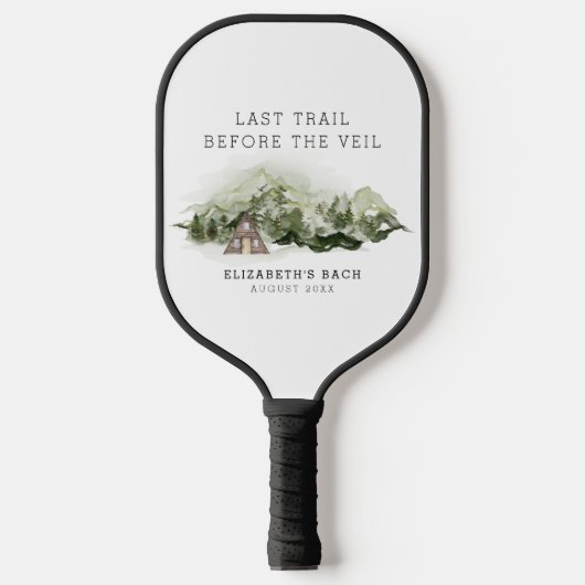 ヴェールの前の最後のトレイル ブライズメイドウィークエンド ピックルボールラケット (正面)
