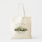 ヴェールの前の最後のトレイル ブラチェットウィークエンド トートバッグ (正面)