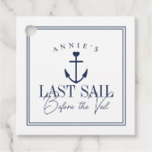 ヴェールの前の最後の航海 ネイビーバチェロレッテ フェイバータグ (正面)