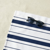 ヴェールの前の最後の航海 ネイビー ブライダルパーティ ビーチタオル (インサイチュ)