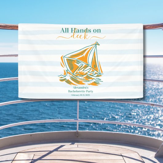 ヴェールの前の最後の航海 花嫁のお別れパーティー 横断幕