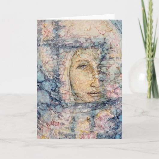 「ヴェールの薄れ」 サンキューカード (正面)