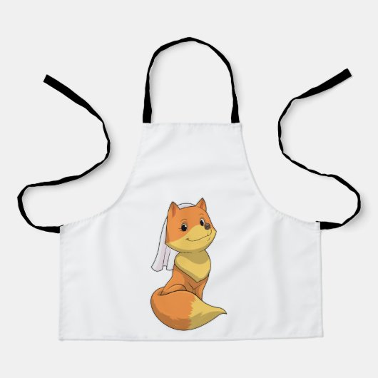 ヴェールをつけた花嫁としての狐 エプロン (正面)