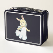 ヴェールをまとったウサギの花嫁 メタルランチボックス (裏面)