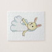 ヴェールを纏ったウサギの花嫁 ジグソーパズル (横)