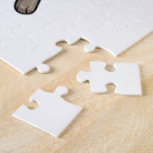 ヴェールを被った花嫁のような狐とハート ジグソーパズル (側面)