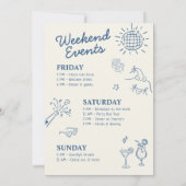 ヴェール前のスコッツデールバチェロレッテ 招待状 (裏面)