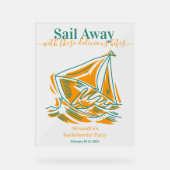 ヴェール前の最終セイルバチェロレッテ アクリルサイン (正面)