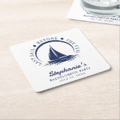 ヴェール前の最終セイルバチェロレッテ スクエアペーパーコースター (アングル)