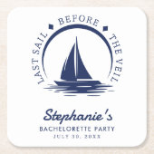 ヴェール前の最終セイルバチェロレッテ スクエアペーパーコースター (正面)
