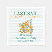 ヴェール前の最終セイルバチェロレッテ スタンダードカクテルナプキン (正面)