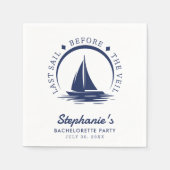 ヴェール前の最終セイルバチェロレッテ スタンダードカクテルナプキン (正面)