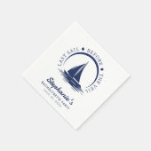 ヴェール前の最終セイルバチェロレッテ スタンダードカクテルナプキン (角)