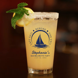ヴェール前の最終セイルバチェロレッテ タンブラーグラス