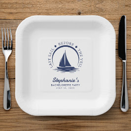 ヴェール前の最終セイルバチェロレッテ ペーパープレート
