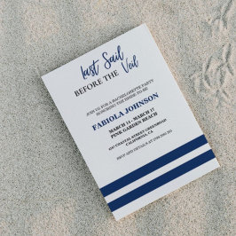 ヴェール前の最終セイルバチェロレッテ 招待状