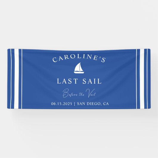 ヴェール前の最終セイルバチェロレッテ 横断幕 (横)